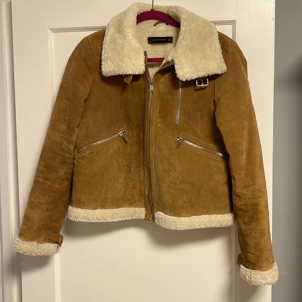 Zara shearling bomber